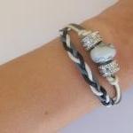 Cosy line beaded and braide..
