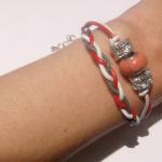 Cosy line beaded and braide..