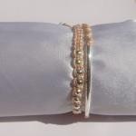 Soft Peach Pastel Beaded Fr..