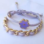 Gold chain double wrap dais..
